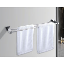 Load image into Gallery viewer, Double Classic Chrome Towel Bar Rail Bathroom