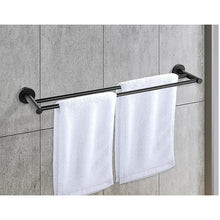 Load image into Gallery viewer, Single Classic Towel Bar Rail Bathroom Electroplated Matte Black Finish