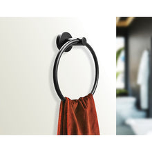 Load image into Gallery viewer, Classic Towel Bar Rail Ring Electroplated Matte Black Finish