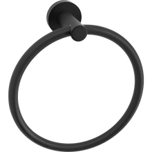 Load image into Gallery viewer, Classic Towel Bar Rail Ring Electroplated Matte Black Finish
