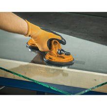 Load image into Gallery viewer, 2x 100kg Aluminum Alloy Double Locking Suction Cup Glazer Glass Sucker Lifter
