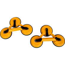 Load image into Gallery viewer, 2x 150kg Load Aluminum Triple Suction Cup Pad Glazer Glass Sucker Remover Lifter