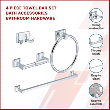 Load image into Gallery viewer, 4 Piece Towel Bar Set Bath Accessories Bathroom Hardware