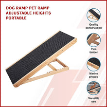 Load image into Gallery viewer, Dog Ramp Pet Ramp Adjustable Heights Portable