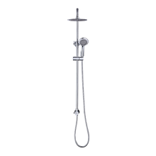 Load image into Gallery viewer, WELS 8" Rain Shower Head Set Rounded Dual Heads Faucet High Pressure Hand Held