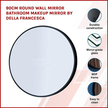 Load image into Gallery viewer, 90cm Round Wall Mirror Bathroom Makeup Mirror by Della Francesca