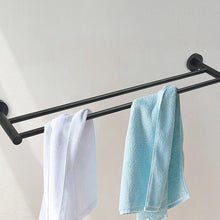 Load image into Gallery viewer, Single Classic Towel Bar Rail Bathroom Electroplated Matte Black Finish