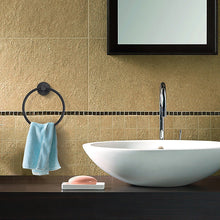 Load image into Gallery viewer, Classic Towel Bar Rail Ring Electroplated Matte Black Finish