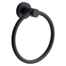 Load image into Gallery viewer, Classic Towel Bar Rail Ring Matte Black Finish