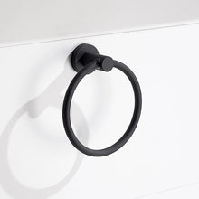 Load image into Gallery viewer, Classic Towel Bar Rail Ring Matte Black Finish