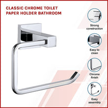 Load image into Gallery viewer, Classic Chrome Toilet Paper Holder Bathroom