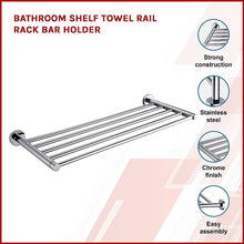 Load image into Gallery viewer, Bathroom Shelf Towel Rail Rack Bar Holder