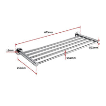 Load image into Gallery viewer, Bathroom Shelf Towel Rail Rack Bar Holder