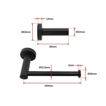 Load image into Gallery viewer, Classic Toilet Paper Holder Bathroom Matte Black Finish