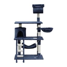 Load image into Gallery viewer, 140cm Cat Tree Scratching Post Scratcher Tower Condo House Furniture Wood