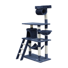 Load image into Gallery viewer, 140cm Cat Tree Scratching Post Scratcher Tower Condo House Furniture Wood