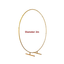 Load image into Gallery viewer, 2M Wedding Hoop Round Circle Arch Backdrop Flower Display Stand Frame Background