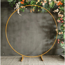 Load image into Gallery viewer, 2M Wedding Hoop Round Circle Arch Backdrop Flower Display Stand Frame Background