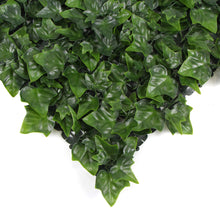 Load image into Gallery viewer, Variegated Boston Ivy Leaf Screen Green Wall Panel UV Resistant 1m X 1m (Solid Backing)