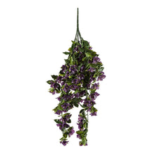 Load image into Gallery viewer, Hanging Artificial Bougainvillea Plant Purple UV Resistant 90cm