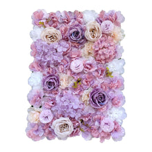 Load image into Gallery viewer, Artificial Flower Wall Backdrop Panel 40cm X 60cm Mixed Pink & White Flowers