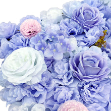 Load image into Gallery viewer, Artificial Flower Wall Backdrop Panel 40cm X 60cm Mixed Lilac Flowers