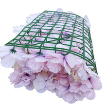 Load image into Gallery viewer, Artificial Flower Wall Backdrop Panel 40cm X 60cm Faux Pink Flowers