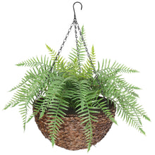 Load image into Gallery viewer, Large Artificial Hanging Basket (Fern Hanging Basket)