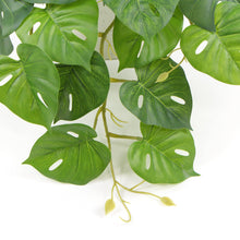 Load image into Gallery viewer, Decorative Ceramic Bowl Potted Artificial Monstera Plant 30cm