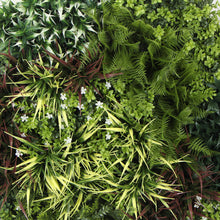 Load image into Gallery viewer, Slimline Artificial Green Wall Disc Art 90cm Green Field UV Resistant (Black)