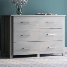 Load image into Gallery viewer, White 6 Chest of Drawers Bedroom Cabinet Storage Tallboy Dresser