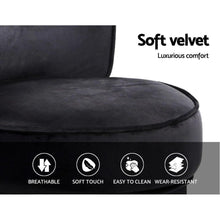 Load image into Gallery viewer, Velvet Vanity Dressing Table Stool or Makeup / Bedroom Accent Chair-Dressing Table Stool-The White Mall