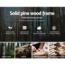 Load image into Gallery viewer, Artiss Single Wooden Bed Frame Bedroom Furniture Kids