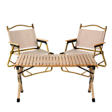 Load image into Gallery viewer, Gardeon Outdoor Portable Picnic Table & Chairs Camping Wooden Egg Roll