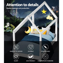 Load image into Gallery viewer, White 4 Poster Artiss Wooden Bed Frame Single-Furniture-The White Mall