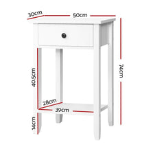Load image into Gallery viewer, White Classic Hamptons Bedside Table or Side, Console Table-Furniture-The White Mall