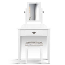 Load image into Gallery viewer, White Girly Artiss Dressing Table with Stool & Makeup Mirror-Dressing Tables-The White Mall