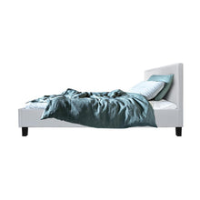 Load image into Gallery viewer, White King Single Bed Frame with PU Leather-Furniture-The White Mall