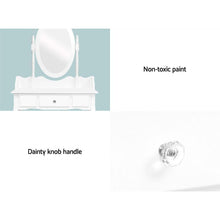 Load image into Gallery viewer, White Marie Antionette Provincial Style Dressing Table & Stool Set-Artiss-The White Mall