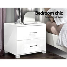 Load image into Gallery viewer, White Modern Artiss High Gloss Bedside Table-Furniture-The White Mall