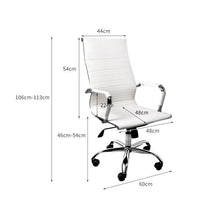 Load image into Gallery viewer, White Office Chair for Home Office, Gaming, Office Space, Minimal Office, Bedroom.-The White Mall-The White Mall