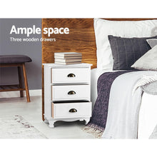 Load image into Gallery viewer, White Vintage Hamptons Style Bedside Table, Side Table-Furniture-The White Mall