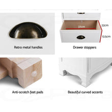 Load image into Gallery viewer, White Vintage Hamptons Style Bedside Table, Side Table-Furniture-The White Mall