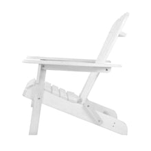 Load image into Gallery viewer, White Wooden Adirondack Patio Deck Chair Set-Adirondack Chair-The White Mall
