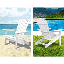 Load image into Gallery viewer, White Wooden Adirondack Patio Deck Chair Set-Adirondack Chair-The White Mall