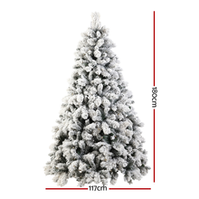 Load image into Gallery viewer, Christmas Tree 2.1M Xmas Tree with LED Lights Snowy Tips