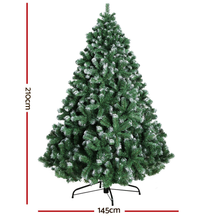 Load image into Gallery viewer, Christmas Tree 2.1M Xmas Snowy Green Tips