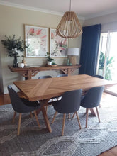 Load image into Gallery viewer, grey dining chairs at table, in a home.