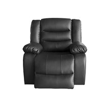 Load image into Gallery viewer, 3+1+1 Seater Recliner Sofa In Faux Leather Lounge Couch in Black