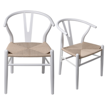 Load image into Gallery viewer, Levede 6x Dining Chairs Wooden Hans White-1975420354260242440

